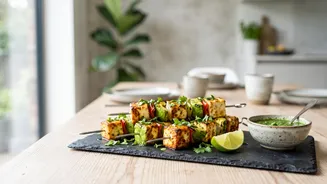 Avocado and paneer can be combined into soft pan-cooked kebabs Has A Practical Side: Paneer adds protein while avocado contributes fat and texture