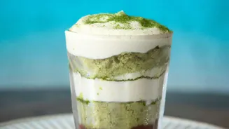 The drink layers tea bitterness coffee intensity and milk Changes How To Read Dirty matcha combines matcha with an espresso shot
