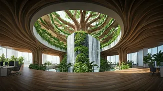 Delhi's Tree Office: A Biophilic Haven Inspired by Himalayas and Ganga