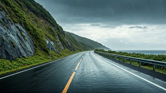 Coastal Road Trip Interest Spikes As Heavy Rain Arrives