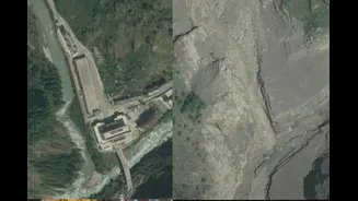 Nepal Flash Flood: Before And After Images Show Rasuwagadhi Border Crossing Wiped Out