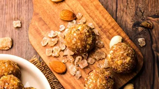 Simple 4 PM Energy Hacks Homemade Date Nut Ladoos And Roasted Flaxseed Mixes