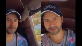 Varun Dhawan Enjoys A Rickshaw Ride In Mumbai, Calls It 'Wow' | Photos