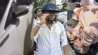 Another TMC Leader Attacked: Eggs Hurled at MLA Madan Mitra, Protesters Chant 'Chor Chor'