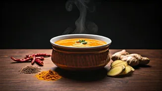Pumpkin Soup Gets A Flavorful Indian Twist