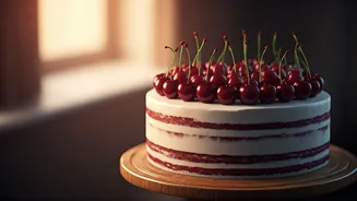 The Aesthetic Cherry Fruit Cake Sweeping Across Indian Feeds