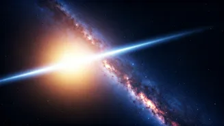 Sunbeams Shift Across Cosmic Space For Eight Minutes Before Landing