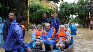 Vietnam's tourist sites submerged as record rainfall causes major flooding