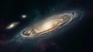 Understanding Galaxy Distances Behind One View In NASA's Three-Galaxy-Pairs Image