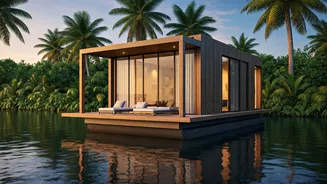 Isolated Backwater Floating Suites Promise Total Relaxation Stressed Partners