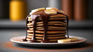Fuel Your Mornings: Delicious Chocolate Banana Protein Pancakes in Minutes!