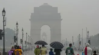 Delhi Weather To Turn Wet Today as IMD Predicts Rain; Will It Improve AQI or Intensify Winter Chill?