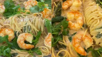Receita de uma panela: chef ensina macarrão com camarão para quem odeia lavar louça