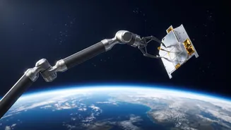 Space Debris Removal Missions Test Laser Harpoons To Clear Low Earth Orbit Satellites
