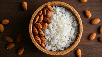 Quick & Nutritious Rice Flakes Breakfast with Almonds: Your Energizing Start!