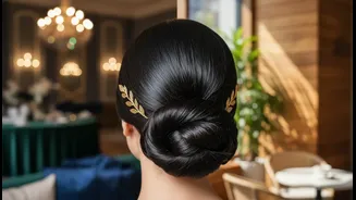 Formal Events and Casual Outings Both Suit the Classic Low-Bun Shape