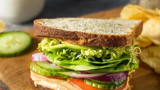 Create Café-Style Vegetarian Sandwiches At Home By Combining Bold Seasoning With Fresh Textures