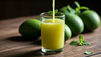 Swap Aerated Soda Drinks For Raw Green Mango Fruit Pulp