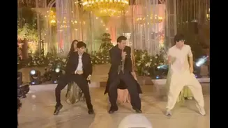 Hrithik Roshan Burns Dance Floor With Sons Hrehaan, Hridhaan At Cousin's Wedding | Watch