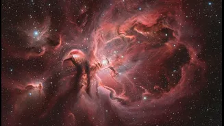 Hubble's Crimson Cloud Has Entered The Chat