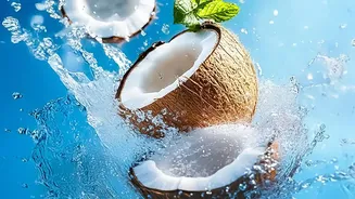 Coconut water rock salt lemon drinks offer natural electrolyte boosts for athlete training