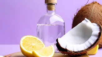 Electrolyte rich drinks made from coconut water rock salt lemon boost workout hydration