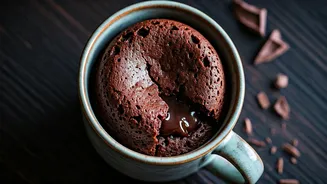 The Easiest Aesthetic Double Chocolate Lava Mug Cake Recipe