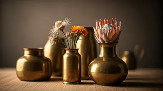Turn Leftover Family Brass Vessels Into Beautiful Tabletop Accent Vases