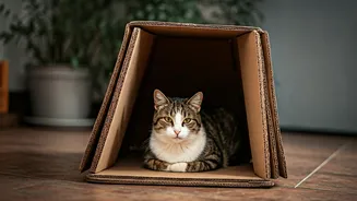 Install Modular Cardboard Tents Helping Neighborhood Stray Cats Stay Warm