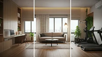 Homes Need Office, Lounge And Fitness Energy