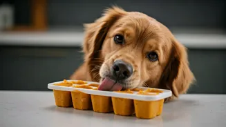 Freeze Pureed Pumpkin And Peanut Butter For Anxious Dogs