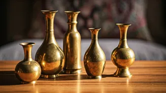 Why Bohemian Design Profiles Highlight Old Upcycled Brass Vases