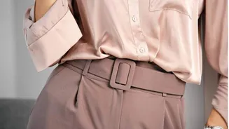 Why peach chinos are trending this winter