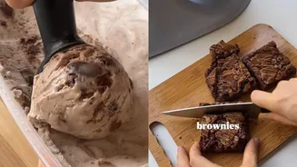 Como fazer sorvete de brownie sem sorveteira