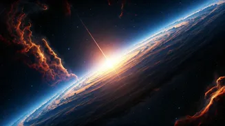 The Beautiful Sky Glare Hitting Earth Left Sources Centuries Ago