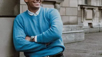 Amp up your winter look with periwinkle sweaters