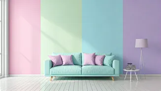 Indian Gen Z Is Painting Pastel Color-Blocked Walls This Season