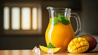 Sip Summer's Essence: Crafting a Delicious Mango-Mint Refresher