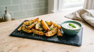 Basil Potato Wedges Work As A Snack, Side Or Tea-Time Plate