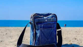 Vacuum compression pouches help weekend travelers pack more into smaller beach bags
