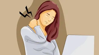 Long uninterrupted sitting can leave hips back and shoulders stiff Is The Main Development; Persistent pain needs individual assessment Is The Limi...