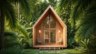 Couples Choose Custom Cozy Wooden Eco Cabins Across Bali