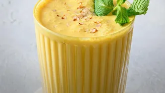 Turmeric And Coconut Make A Smoothie With A Creamy Finish