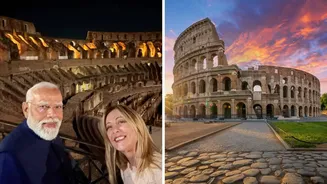 Giorgia Meloni's Selfie With Narendra Modi Has The Internet Searching For The Colosseum: A Travel Guide
