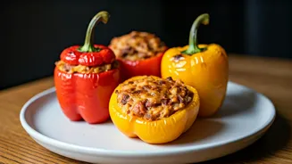 Air Fryer Stuffed Peppers Are Big On Taste, Low On Effort