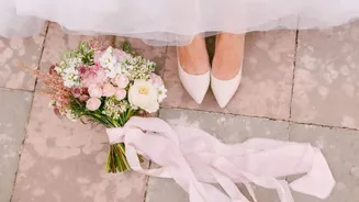 Hiding shoes isn't just an Indian wedding thing