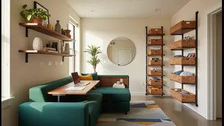 Five damage-free layout tips to help urban renters organize cluttered compact flats