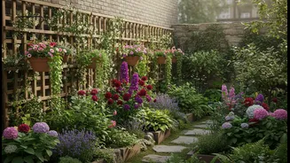 A Small Garden Can Be Lush without Becoming Structurally Crowded