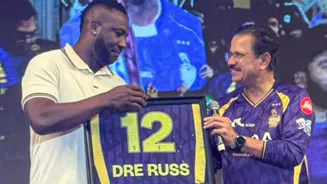 KKR retire jersey number 12 to honor Andre Russell