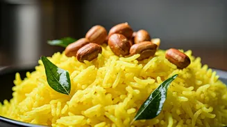 Peanuts Make Lemon Rice Even Better